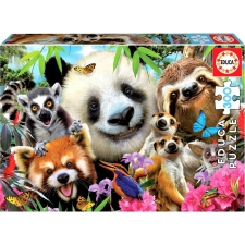 Educa Puzzle 300 Darabos - Selfies Vidám Állatok (392693) puzzle, kirakós