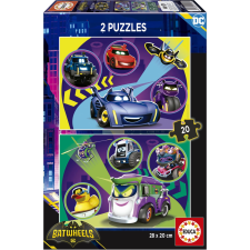  Educa Puzzle Batwheels - Kétszer 20 Darabos Szett puzzle, kirakós