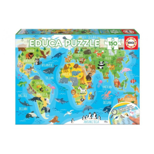 Educa Puzzle Educa Világtérkép puzzle - 150 db-os puzzle 48x34 cm puzzle, kirakós