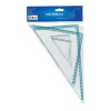 Educa Vonalzókészlet Educa háromszög nagy 16 cm 45 fokos + 25 cm 60 fokos 2db/készlet