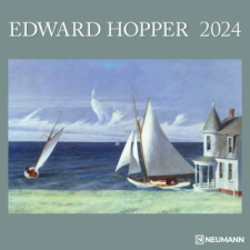  Edward Hopper 2024 - Wand-Kalender - Broschüren-Kalender - 30x30 - 30x60 geöffnet - Kunst-Kalender naptár, kalendárium