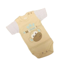 EEVI Rövid ujjú Body - Mogyoróbarna Majom - 68 kombidressz, body