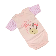 EEVI Rövid ujjú Body - Rózsaszín Zebrás - 68 kombidressz, body