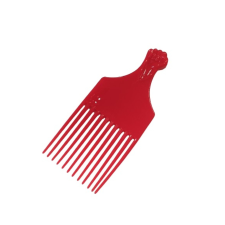 EF-ES afro fésű, piros fésű