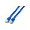 EFB RJ45 Flachpatchkabel U/FTP, Cat.6A, PVC, 0,25m, blau (K5545BL.0,25)