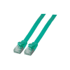 EFB RJ45 Flachpatchkabel U/FTP, Cat.6A, PVC, 0,5m, grün (K5545GN.0,5)