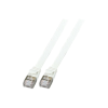 EFB RJ45 Flachpatchkabel U/FTP, Cat.6A, PVC, 1m, grau (K5545GR.1)