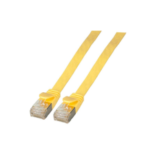 EFB RJ45 Flachpatchkabel U/FTP, Cat.6A, PVC, 2m, gelb (K5545GE.2) kábel és adapter