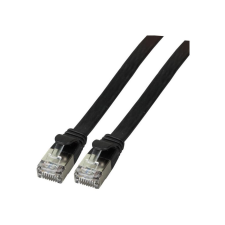 EFB RJ45 Flachpatchkabel U/FTP, Cat.6A, PVC, 2m, schwarz (K5545SW.2) kábel és adapter