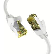 EFB S/FTP CAT6A Patch kábel 10m - Fehér kábel és adapter