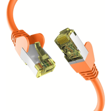 EFB S/FTP CAT6A Patch kábel 10m - Narancssárga kábel és adapter