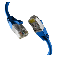 EFB S/FTP CAT8.1 Patch kábel 10m - Kék kábel és adapter