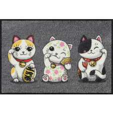 Efia GmbH Lucky Cats grey 050x075 cm szennyfogó lábtörlő lakástextília
