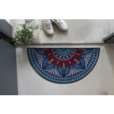 Efia GmbH Yara turquoise-red H42x085 cm szennyfogó szőnyeg lakástextília