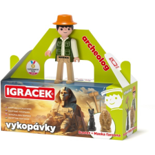 Efko Igracek Régész Egyiptomi ásatások - Fáraó maszk és Bastet szobor oktatójáték