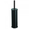 EFORMETAL Galvanizált acél Wc kefe tartóval, fekete, padlón álló