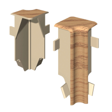 Egger belső sarok kocka 6 cm tölgy méz 2 db élvédő, sín, szegélyelem