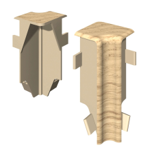 Egger belső sarok kocka 6 cm tölgy világos 2 db élvédő, sín, szegélyelem