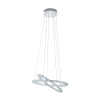 EGLO 31667 LED-es függ/2 króm/kristály Varazzo
