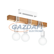 EGLO 33166 mennyezeti E27 3x60W fehér/tölgy Townshend világítás