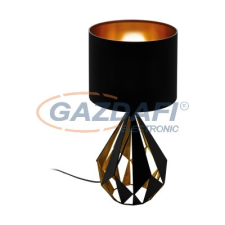 EGLO 43077 Asztali lámpa E27 1x60W fekete/vörösréz Carlton5 világítás