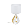 EGLO 43078 Asztali lámpa E27 1x60W fehér/mézarany Carlton5