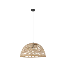 EGLO 43254 függeszték E27 1x40W 49cm fekete/natúr Claverdon világítás