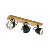 EGLO 49078 Fali/mennyezeti E14 3x40W fa/fekete Gatebeck