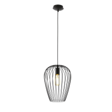 EGLO 49472 NEWTOWN Vintage függeszték, fekete színben, MAX 1X60W teljesítménnyel, E27-es foglalattal, kapcsoló nélkül, IP20 védettséggel ( EGLO 49472 ) világítás