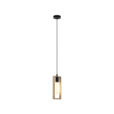 EGLO 49473 függeszték E27 1x60W fekete/fa Littleton világítás