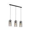 EGLO 49645 függeszték E27 3x60W fekete/réz Roccamena