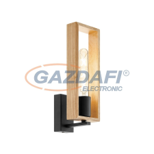 EGLO 49698 Fali E27 1x60W fekete/fa Littleton világítás