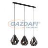 EGLO 49991 függeszték lámpa E27 3x60W fekete/réz Carlton1