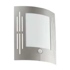 EGLO 88144 Kültéri fali 1*60W E27 szenzoros nemesacél City kültéri világítás
