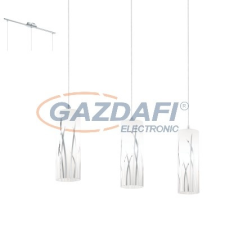 EGLO 92741 Függ E27 3x60W üv/kr h:70,5cm Rivato világítás