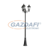EGLO 93465 Kültéri álló E27 3x60W m:220cm d:56cm alumínium öntvény fekete, átlátszó üveg IP44 Navedo