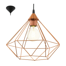 EGLO 94194 függeszték E27 60W 32,5cm réz Tarbes világítás