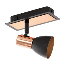 EGLO 94584 Led fali GU10 1x3,3W fekete/réz Barnham világítás