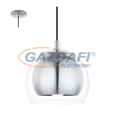 EGLO 94592 Függeszték E27 40W króm/átlátszó bura Rocamar világítás