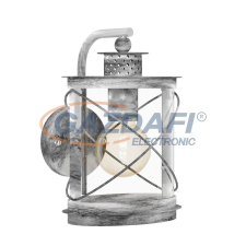 EGLO 94866 Kültéri fali le E27 1x60W antik ezüst Hilburn1 kültéri világítás
