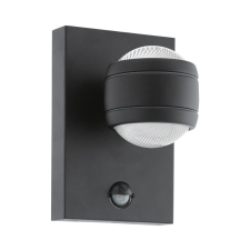 EGLO 96021 - LED Kültéri fali lámpa a mozgásérzékelős SESIMBA 1 2xLED/3,7W kültéri világítás
