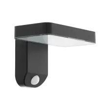 EGLO 98191 Szolár LED kültéri fali lámpa 4,5W mozgásérzékelős fekete Pation kültéri világítás
