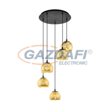 EGLO 98526 függeszték E27 5x40W fekete/arany Albaraccin világítás