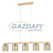 EGLO 98592 Függeszték E27 5x28W fa/borostyán Castralvo világítás