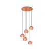 EGLO 98595 Függeszték E27 5x28W vörösréz Rocamar1