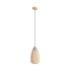 EGLO 98648 Függeszték E27 1x40W 20cm csiszolt réz/borostyán Alobrase