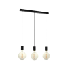 EGLO 98662 Függeszték E27 3x40W fekete Pozueta