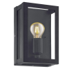 EGLO ALAMONTE kültéri fali lámpatest  E27 1x60W IP44 fekete/üveg