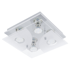 EGLO CABI LED MENNYEZETI LÁMPA GU10 3W 4X3W 4X200LM 3000K KRÓM/SZATÉN világítás