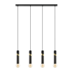 EGLO Cedral fekete-szürke függesztett lámpa (EGL-39936) E27 4 izzós IP20